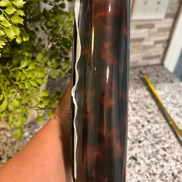 Tory Burch Tortoise Patent Chain Wallet - Picture 13 of 15